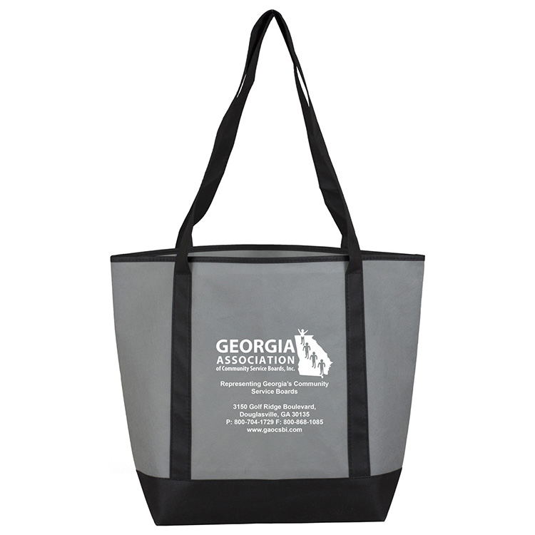 17-1/2"W x 13-1/2"H x 6"Gusset - "The CITY" Convention, Corporate, Travel and Beach Tote Bag 25