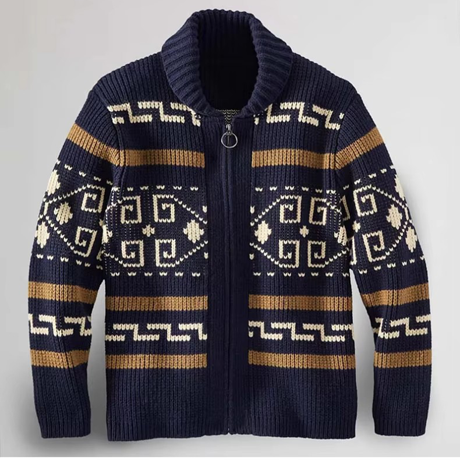 Sweater Cardigan Lapel Long-sleeved Coat 5
