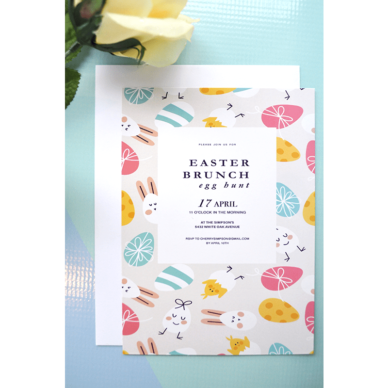 Custom Full Color 5 X 7 Inch Invitation Cards 142