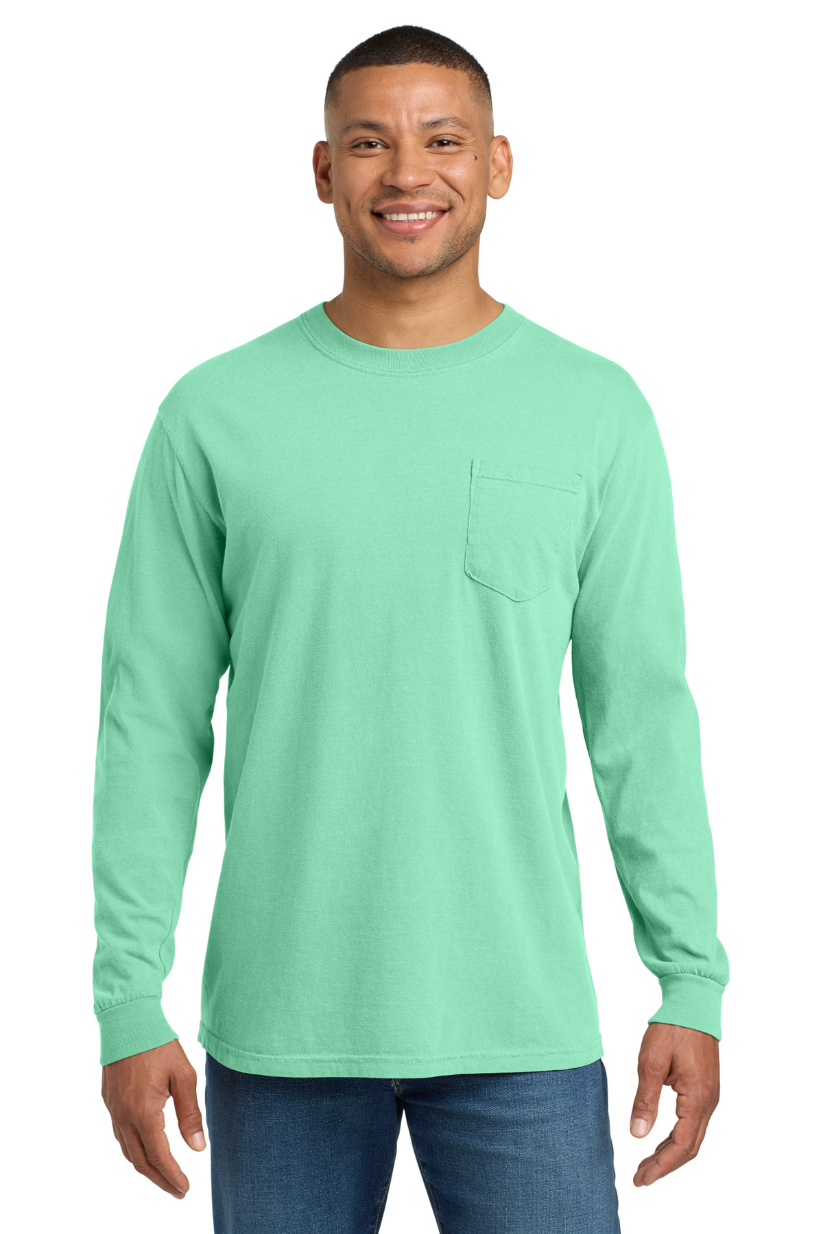 COMFORT COLORS Heavyweight Ring Spun Long Sleeve Pocket Tee. 4410 184