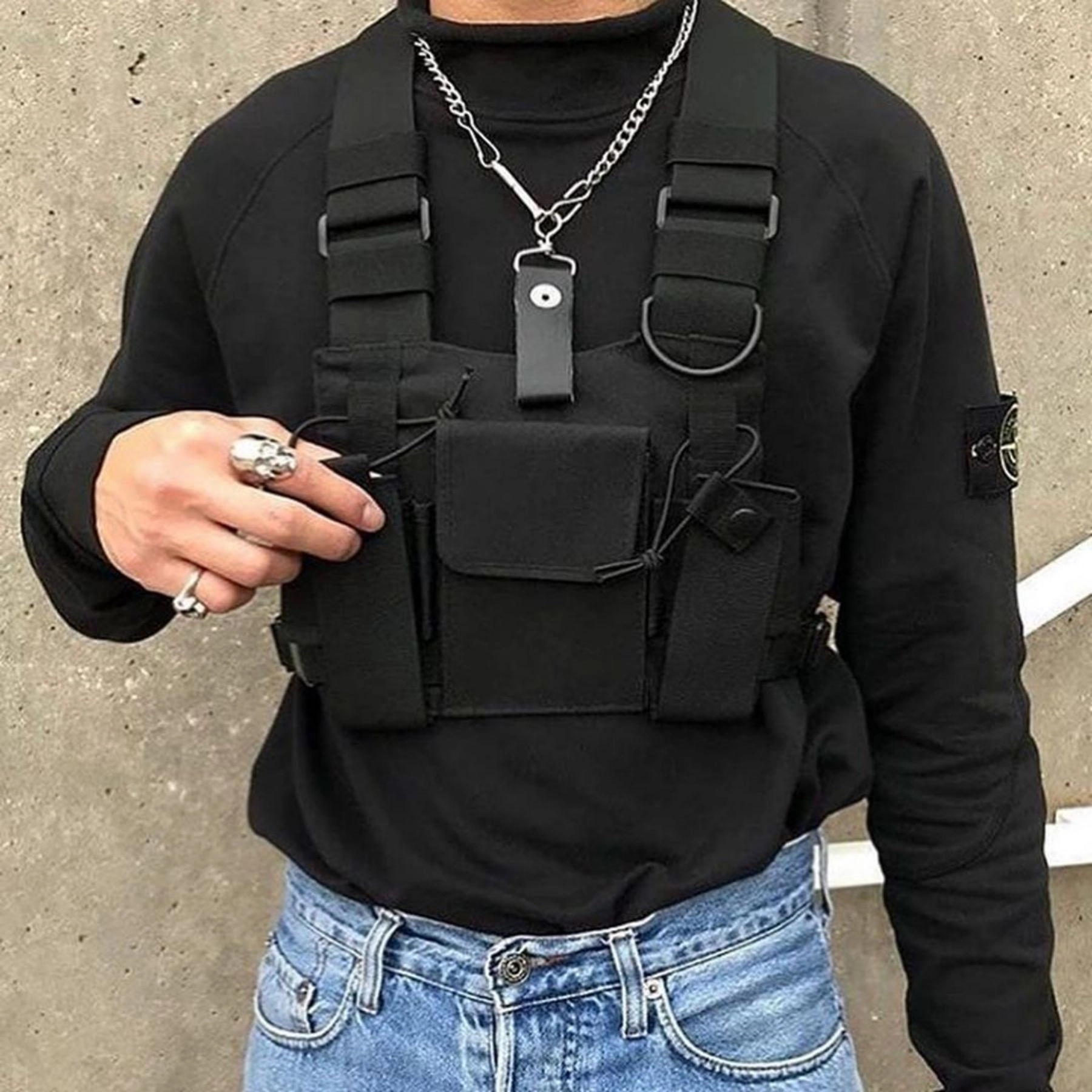Radio Chest Rig Bag Holster Harness Pack For Man Woman 7