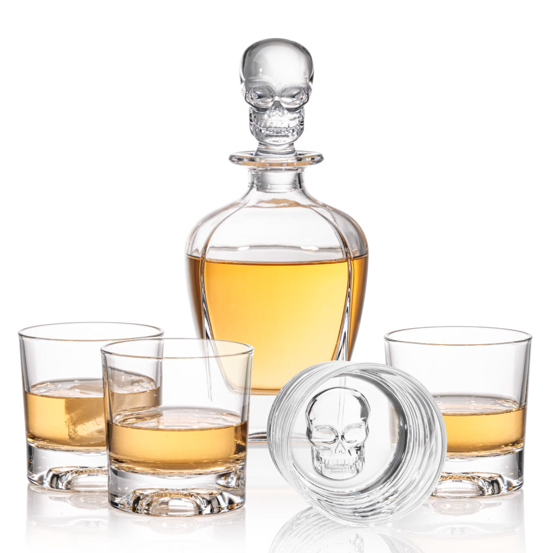 Delrina Skull Decanter Set 5