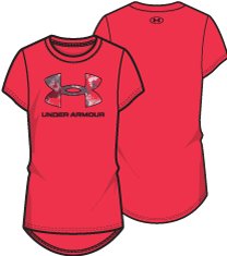 Girls' UA Tech Solid Print Big Logo Short Sleeve 5