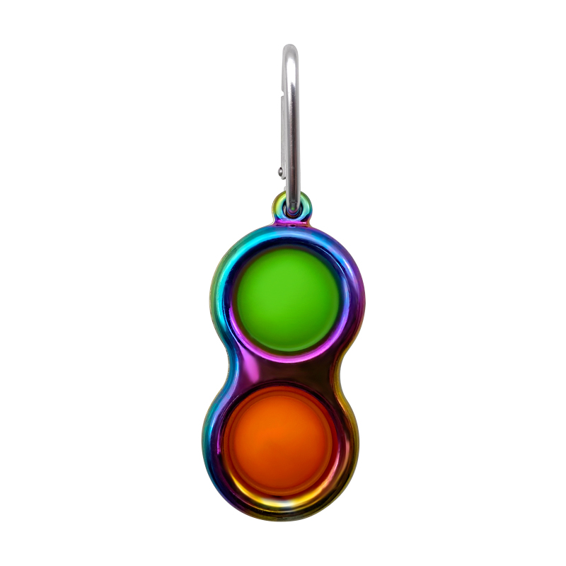 Double Bubbles Push Popper Fidget Toys w/Carabiner 5