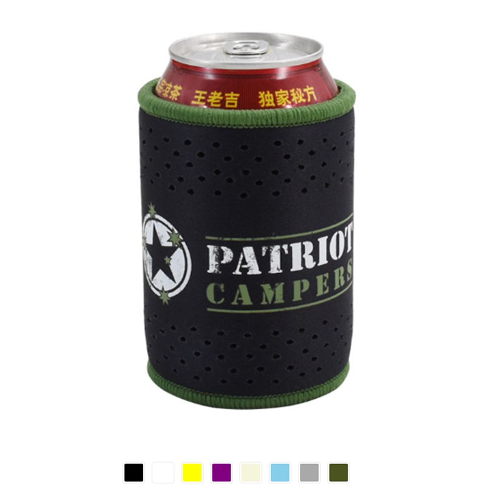 Collapsible Neoprene Can Bottle Coolie, custom koozie with logo imprint 2