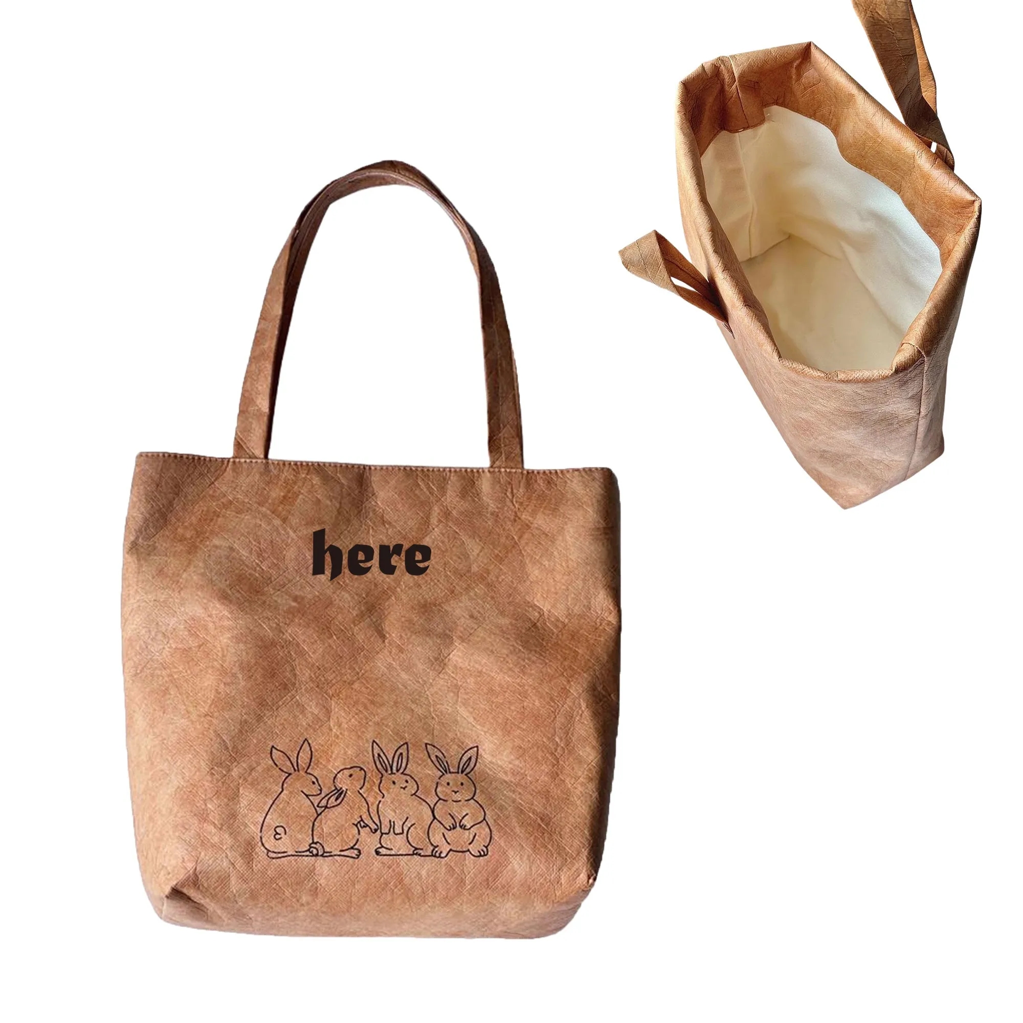 Eco Large Capacity Tyvek Tote Bag Durable, custom tote bag with logo imprint 3