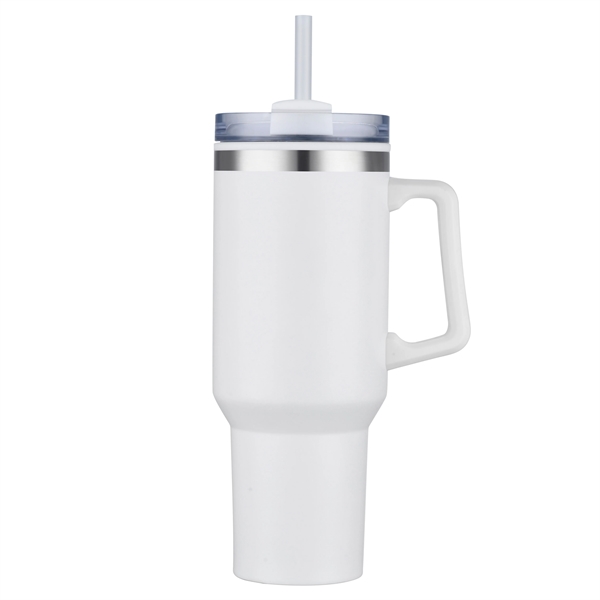 40 Oz. Savvy Mug with Straw 1C 11