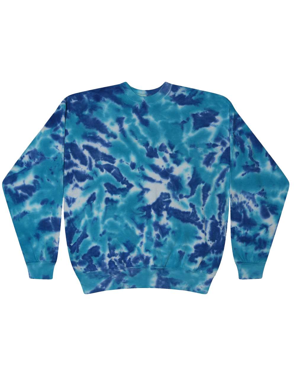 Unisex Tie-Dyed Fleece Crewneck Sweatshirt - 8100 16