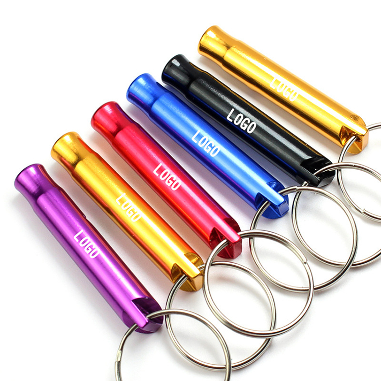 2 1/2" L Whistle with Keychain 4