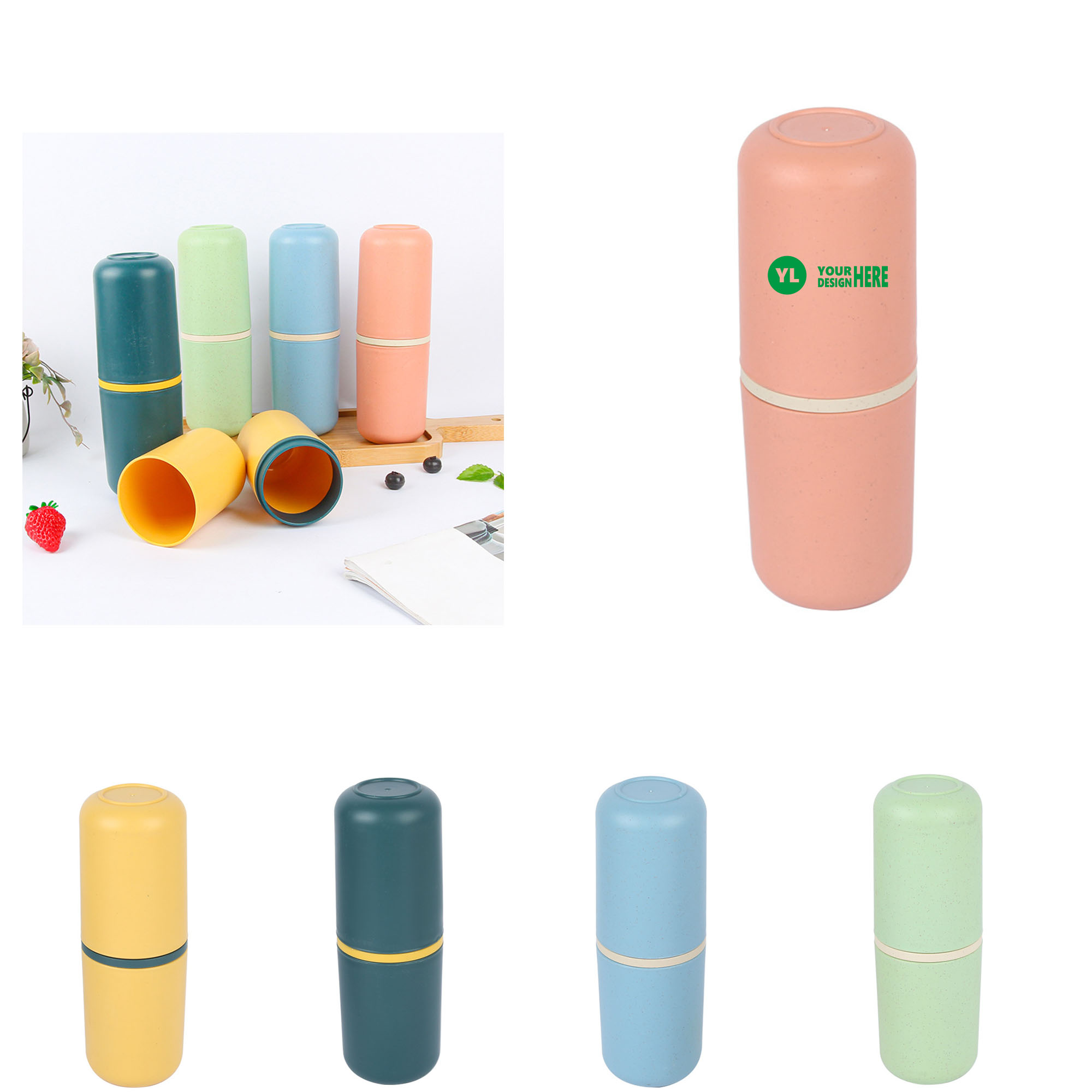 Eco-Friendly Simple Style Travel Cups Customizable Logo 2