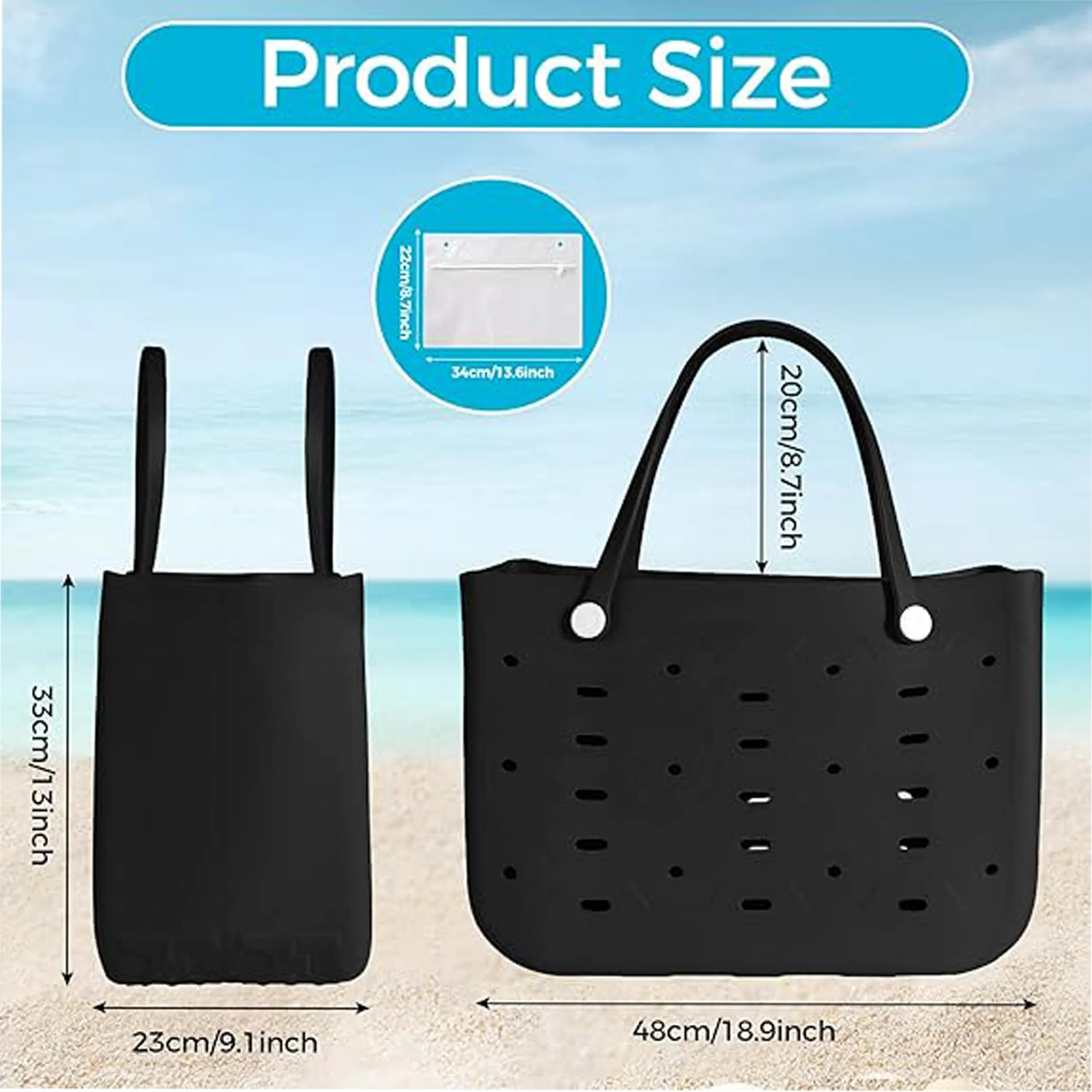 EVA Waterproof Beach Tote Bag 4
