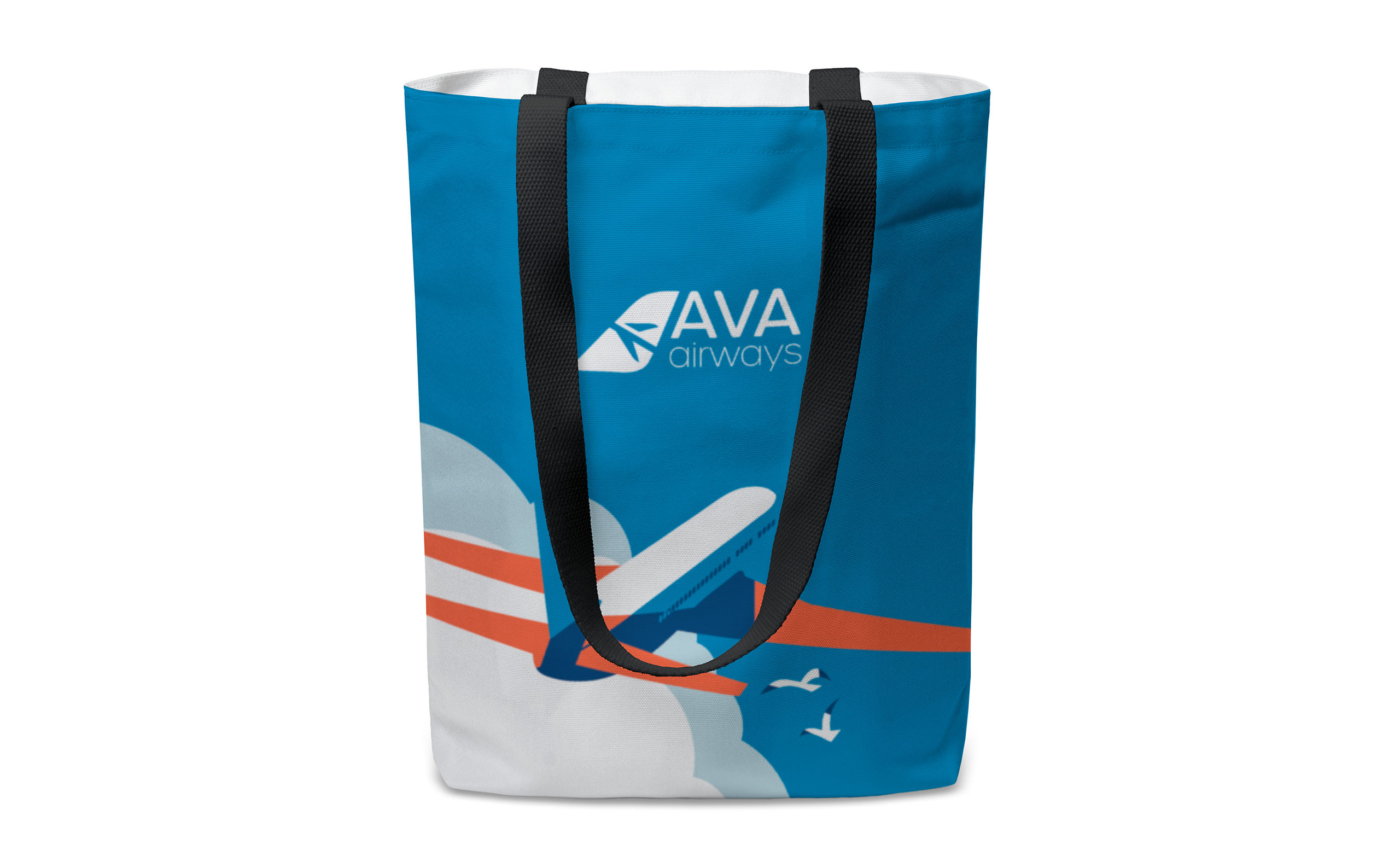 Full Color Recycled Canvas Tote - Flat, custom tote bag with logo imprint 3