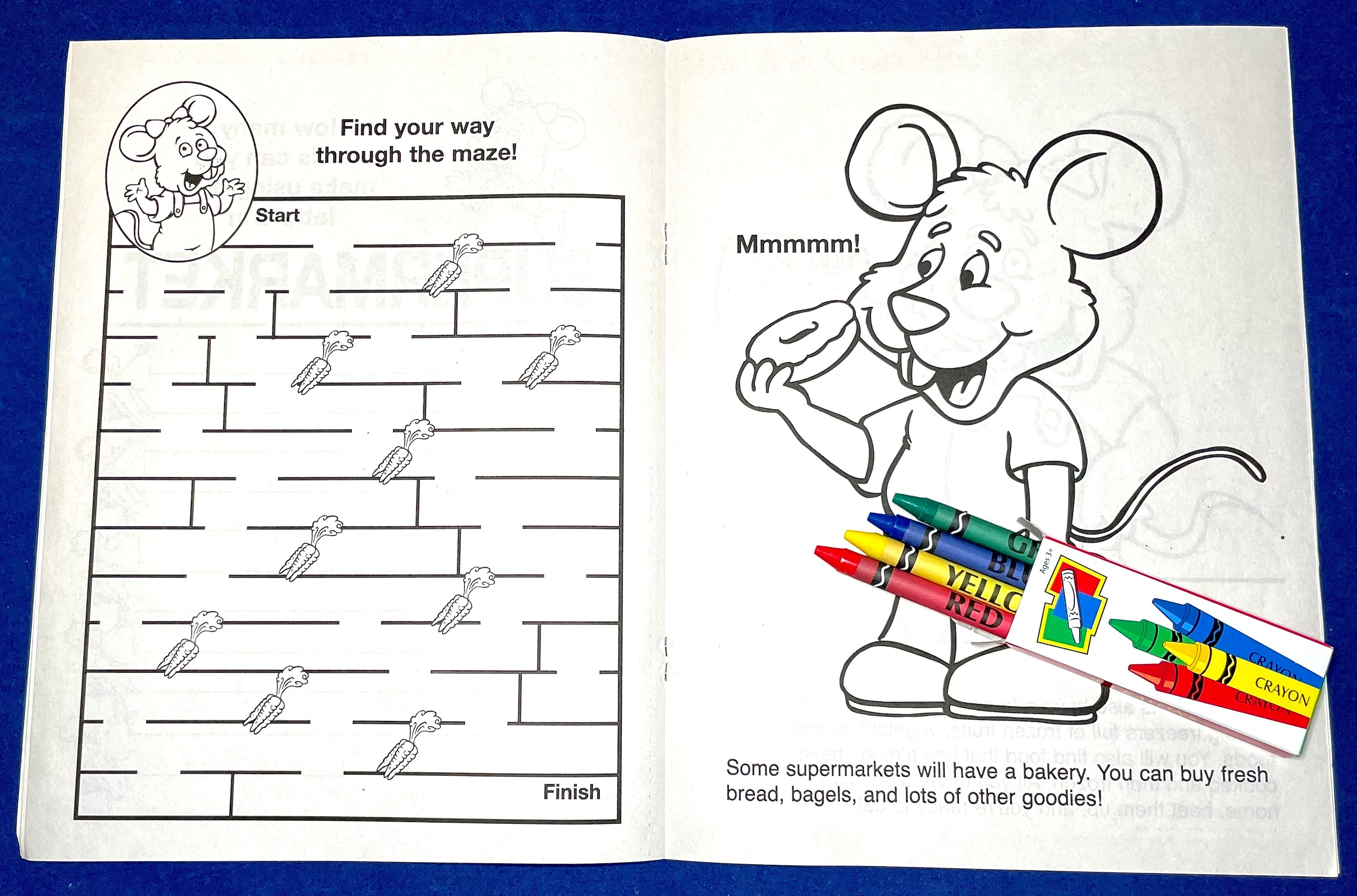 COLORING SET - A Visit to the Supermarket Coloring Book Fun Pack 2