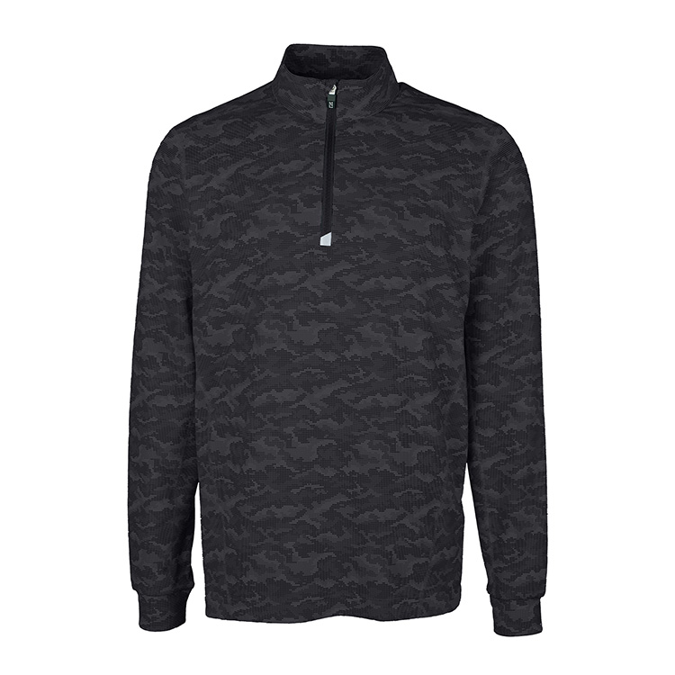 Cutter and Buck Men's Traverse Camo Print Quarter Zip Pullover 3