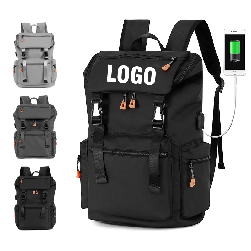 Custom Waterproof Laptop Backpack with USB Charging Port 4