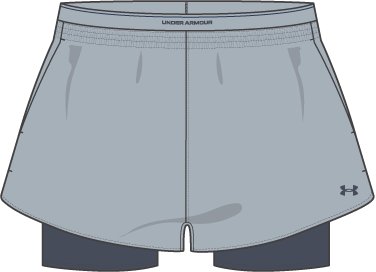 UA Vanish Woven Women's 2-in-1 Shorts 2