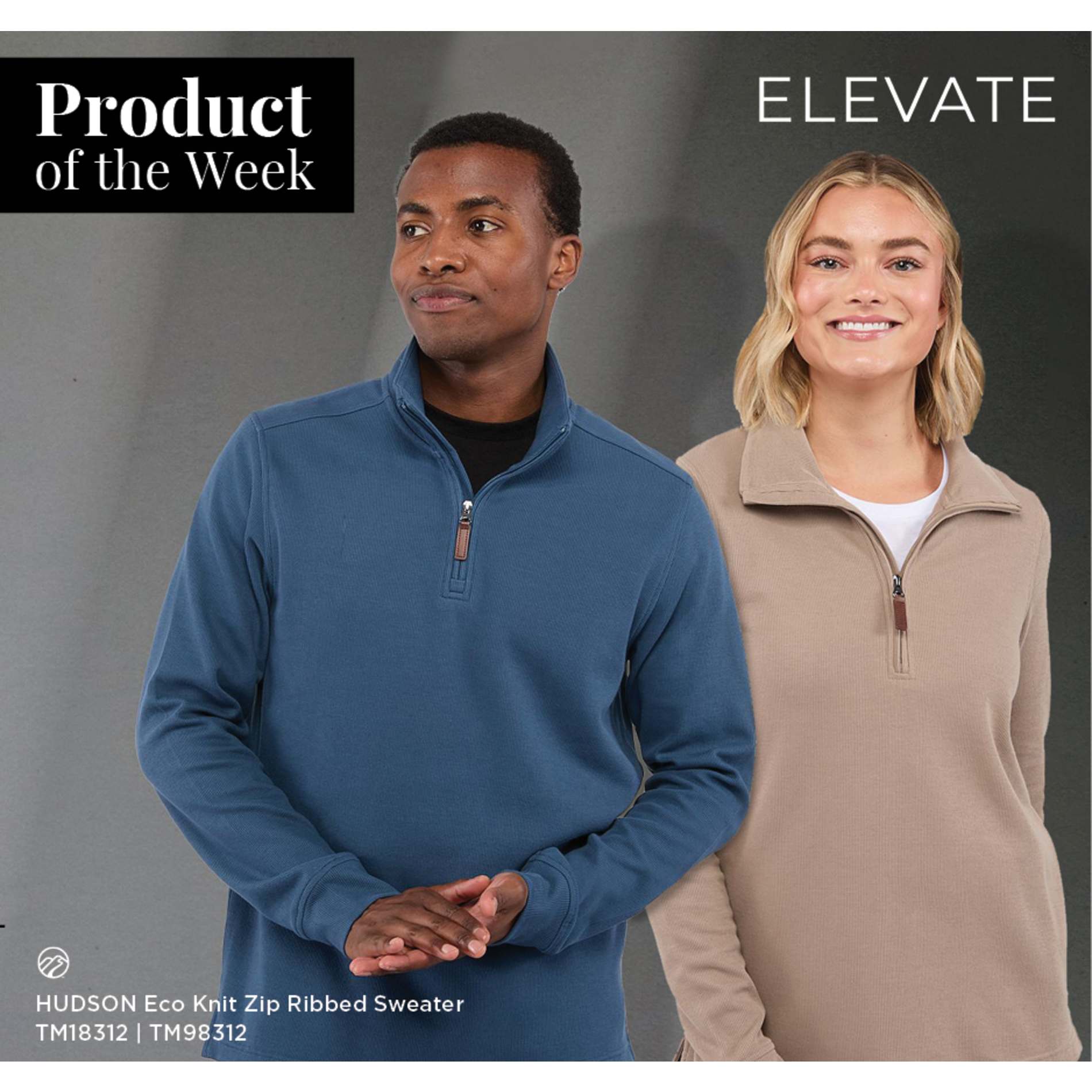 HUDSON Eco Knit Quarter Zip-Men's 166