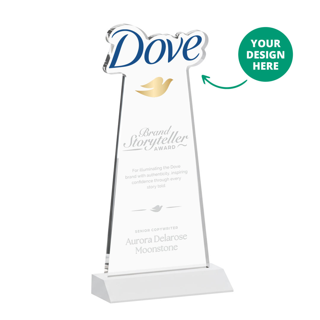 EdgeCraft Award on Mitered Base - White (via Ocean)