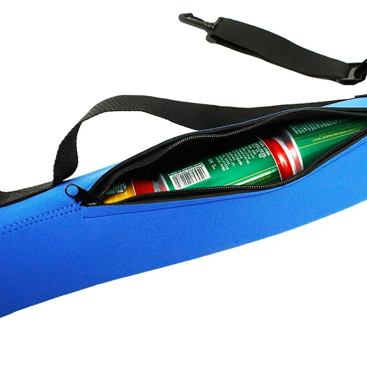 6 Can Neoprene Tube Cooler, custom koozie with logo imprint 3