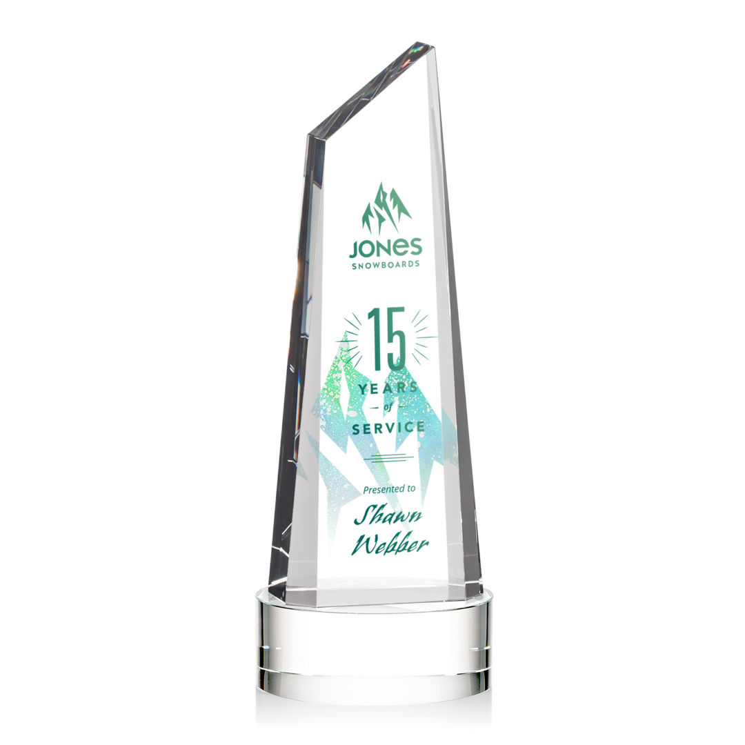 Akron VividPrint™ Award on Base - Clear 3