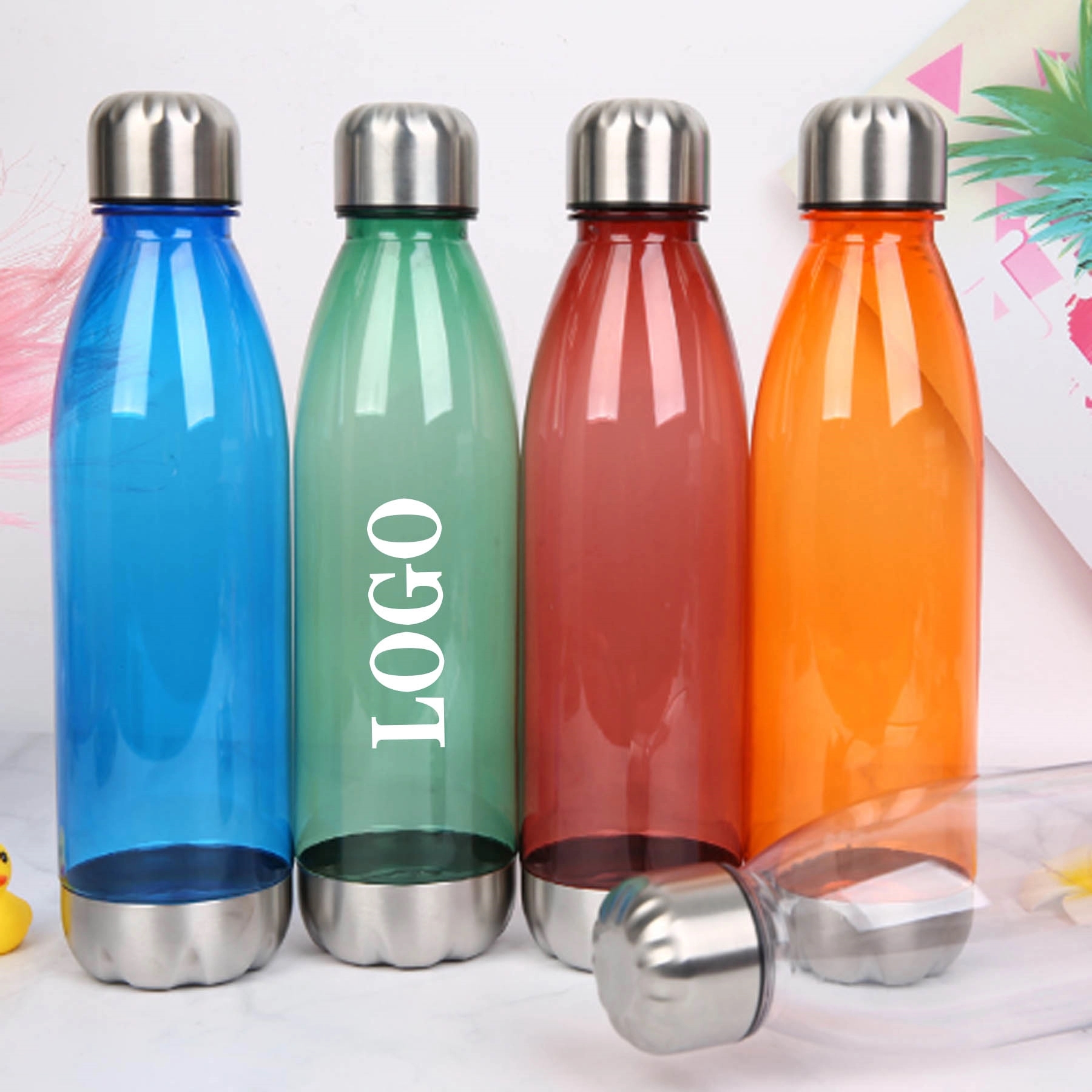 Plastic sports water bottle 2