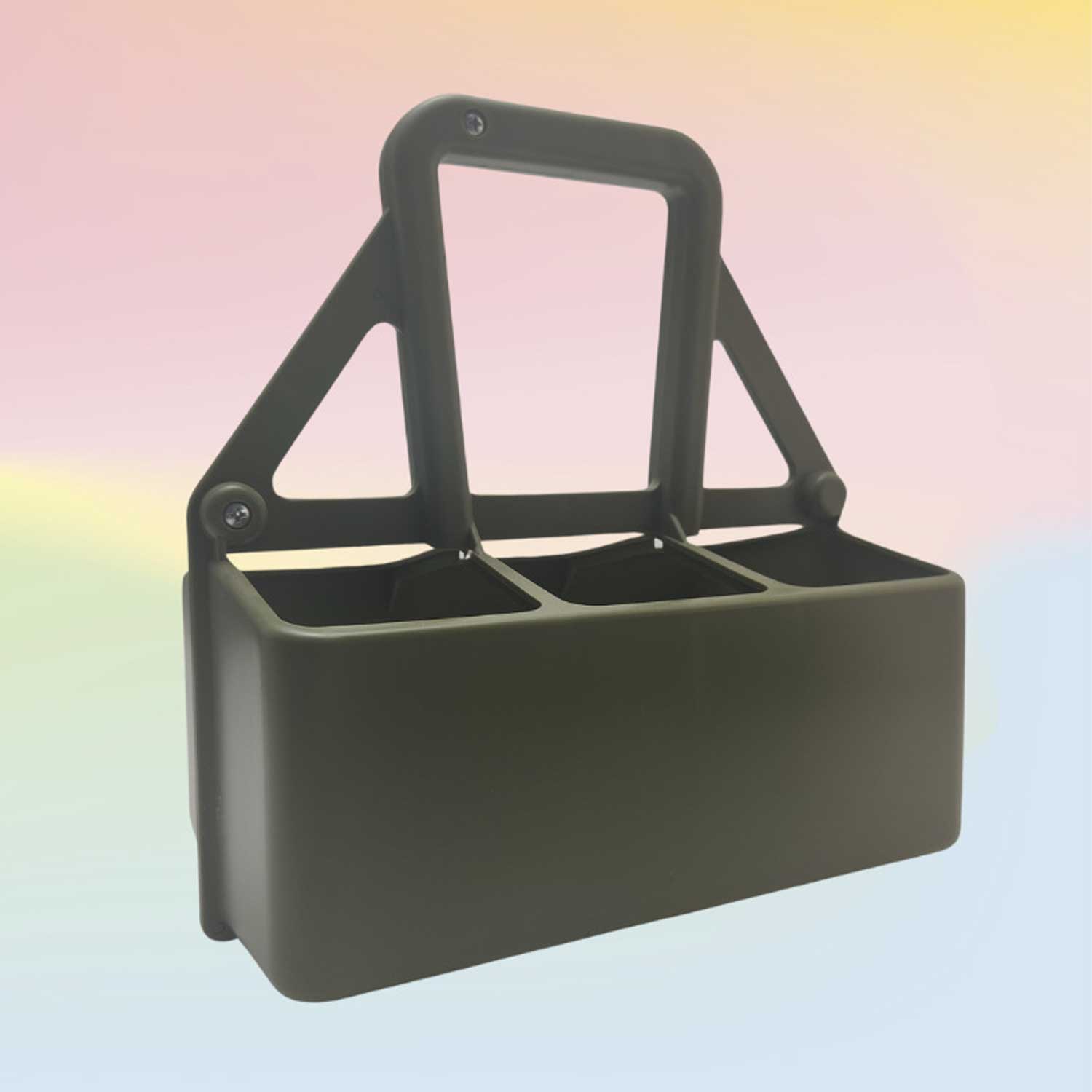 Custom Color 6-Pack Sports Bottle Carrier Plastic Basket 7