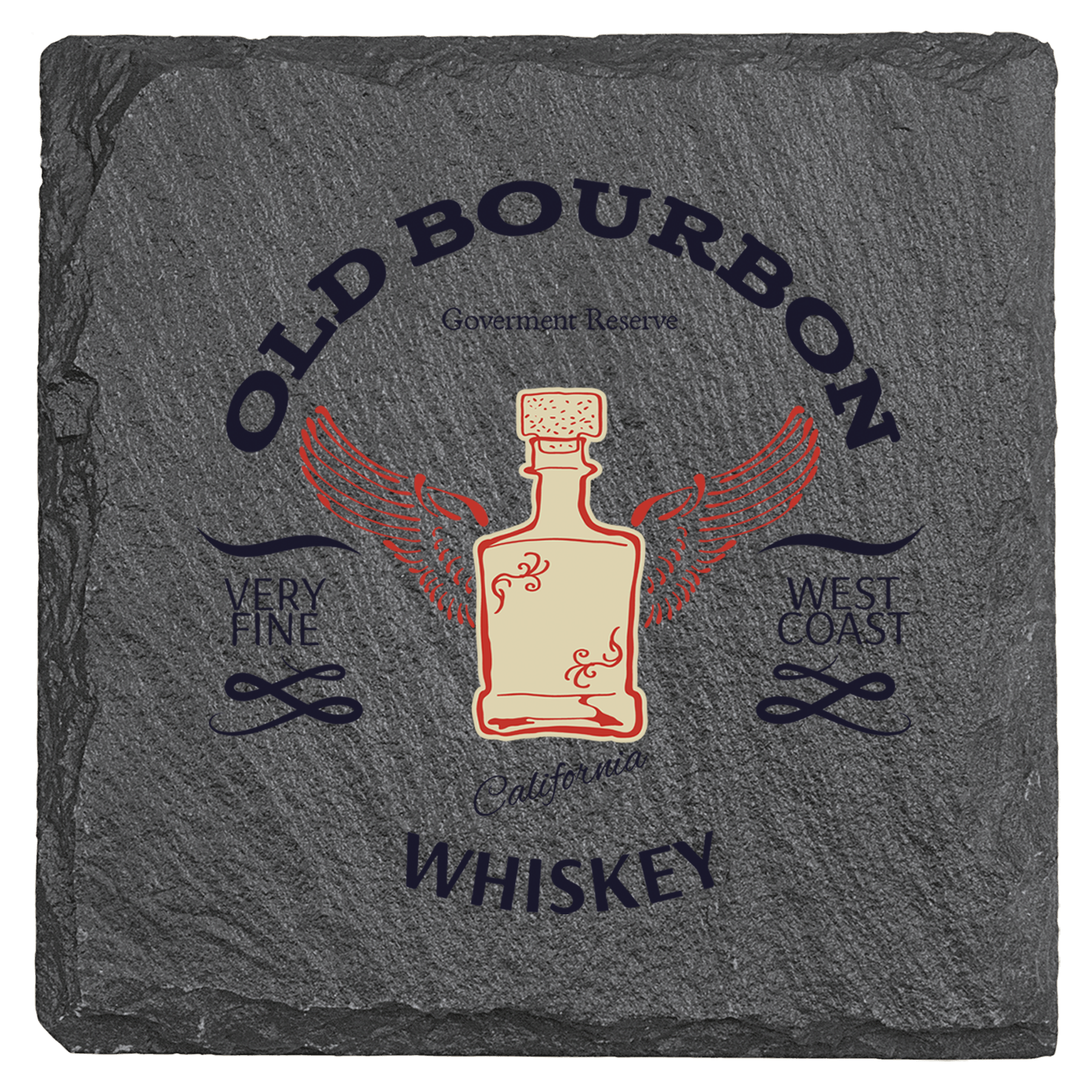 4" x 4" Square Slate Coaster 2