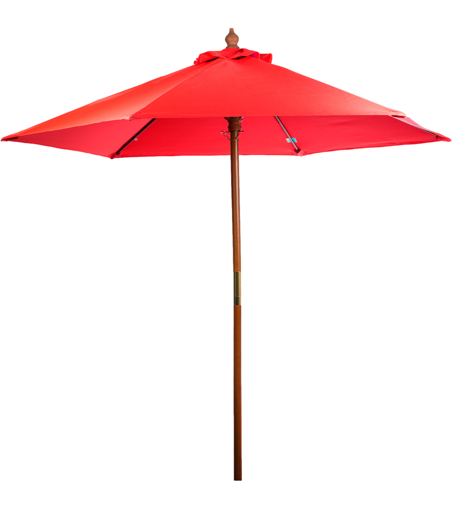 7' Bamboo Recycled Market Umbrella 6