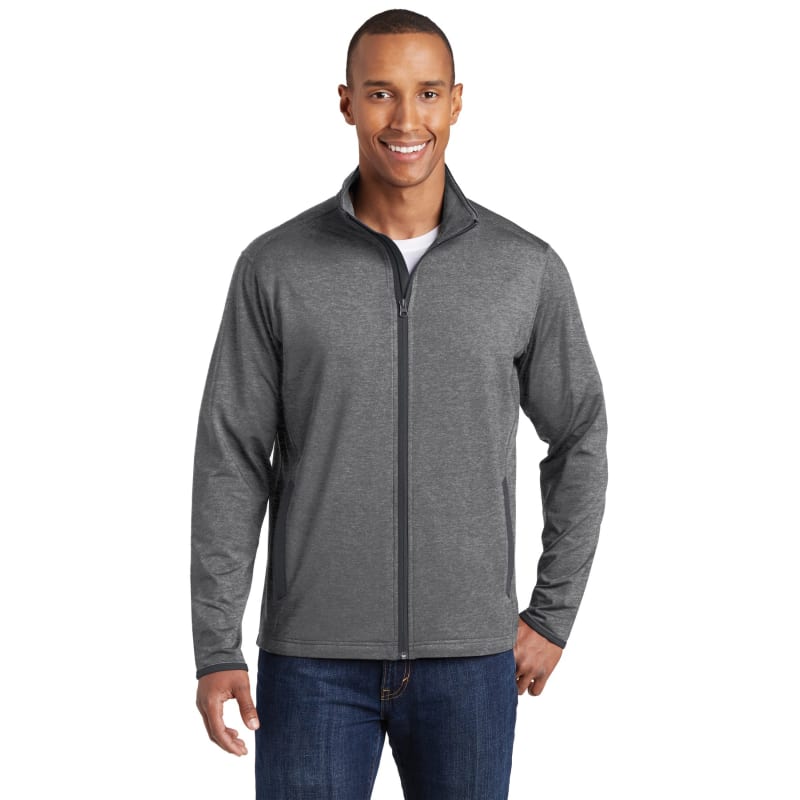 Sport-Tek Sport-Wick Stretch Contrast Full-Zip Jacket. 1