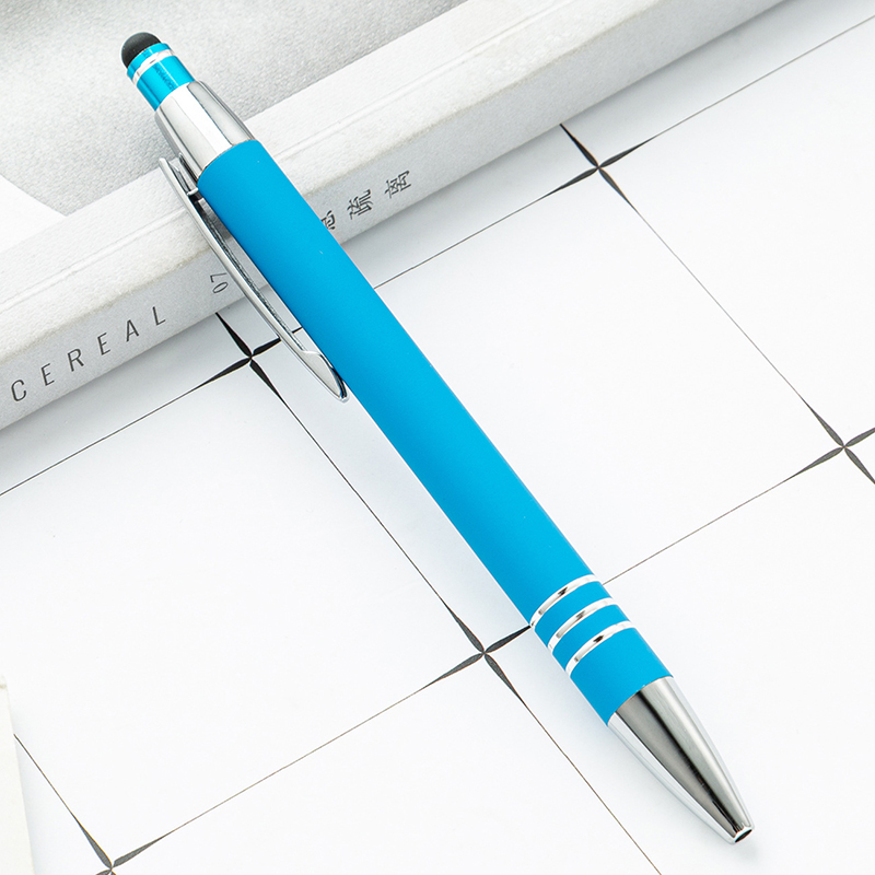 Stylus Click Action Aluminum Ballpoint Pen 10