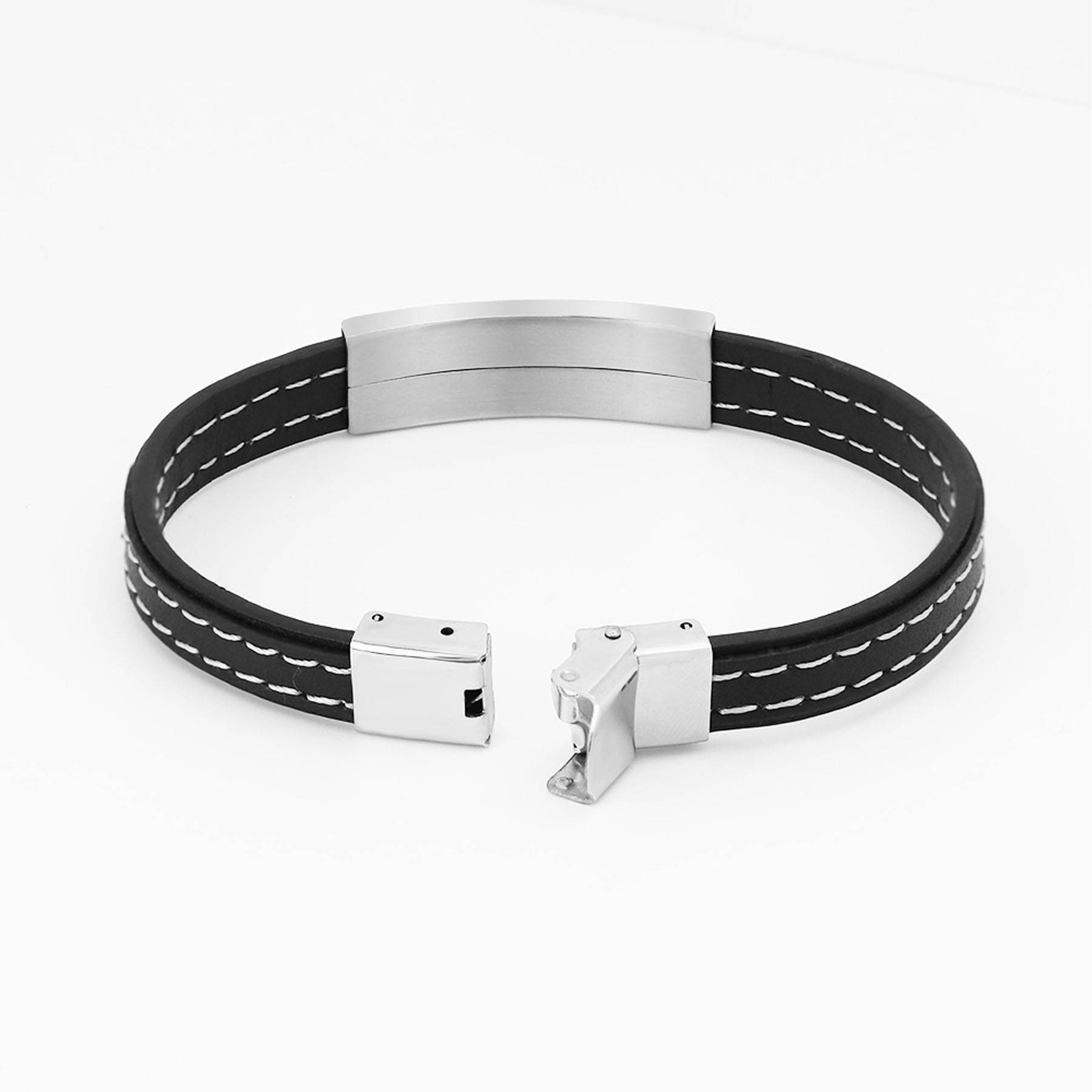 Woven men's leather bracelet 4