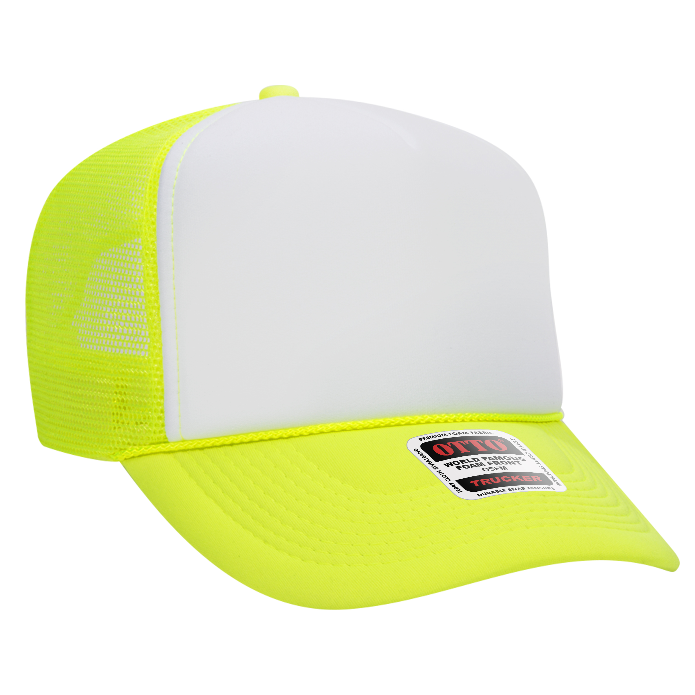 OTTO CAP® 5 Panel High Crown Mesh Back Trucker Hat 233