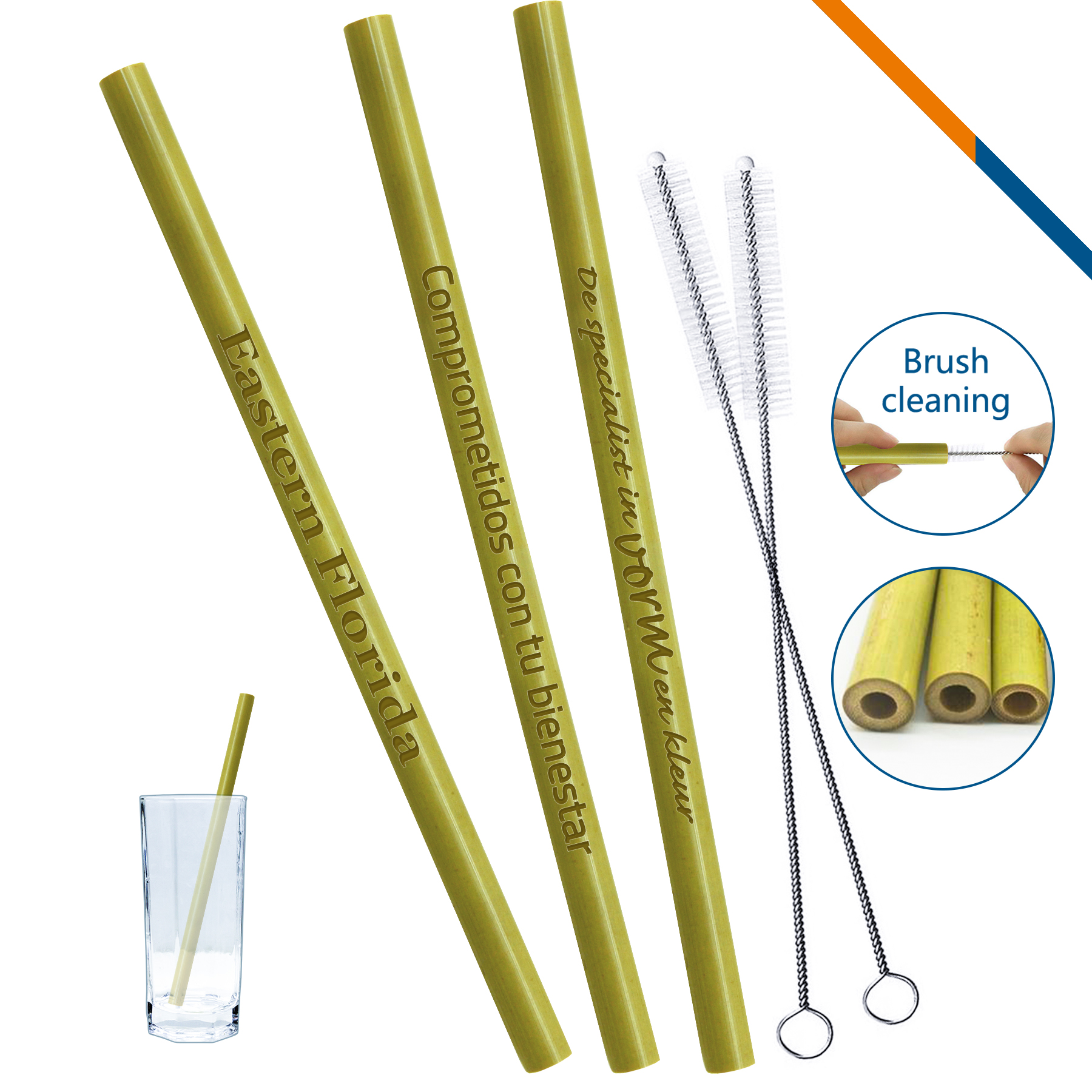 Green Bamboo Straw 2