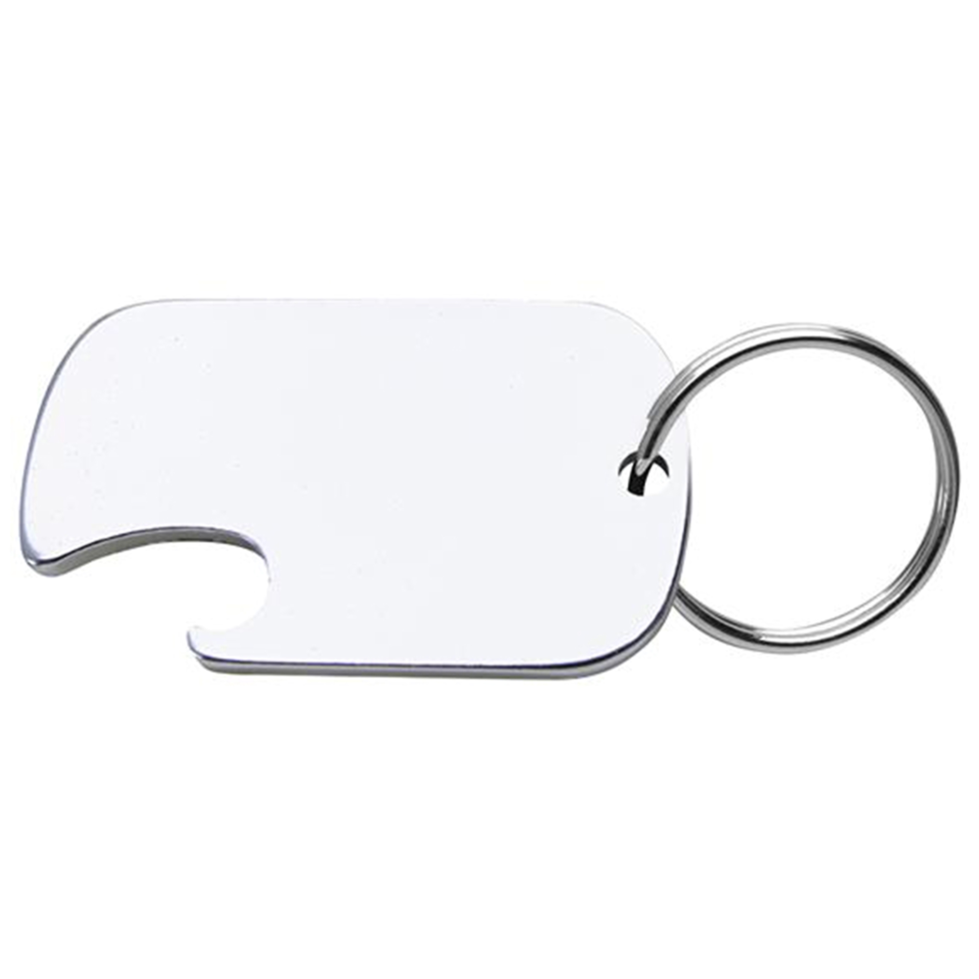 Dog Tag-Shaped Bottle Opener w/Key Ring 3
