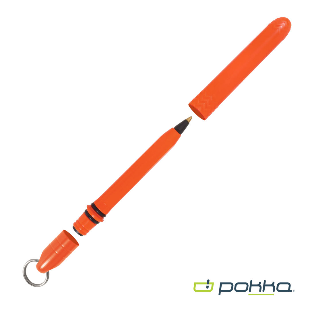 Pokka® Pocket Pen w/Dock & Gold Keyring 65