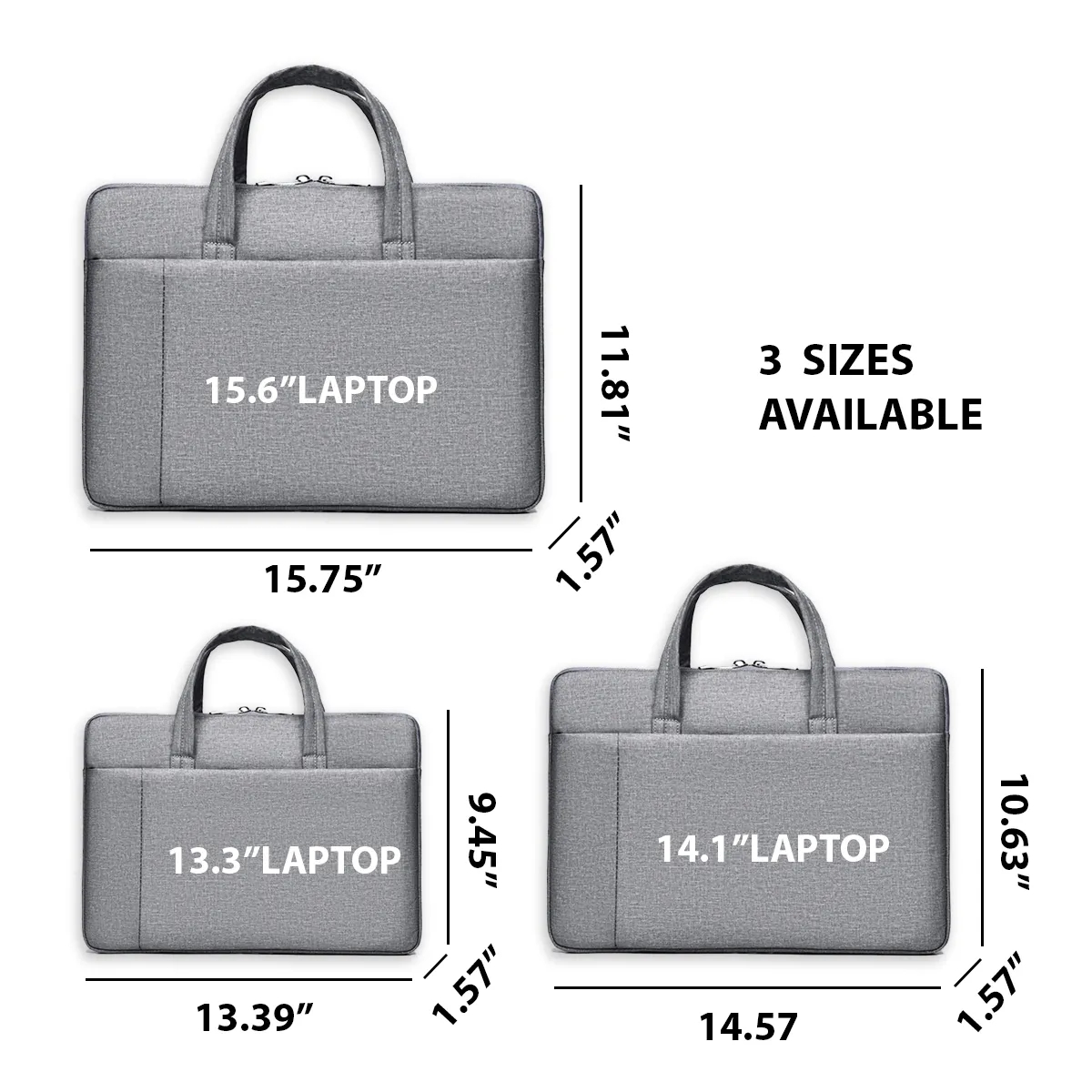 15.6 Inch Laptop Sleeve Carrying Case Handbags Messenger Bag 9