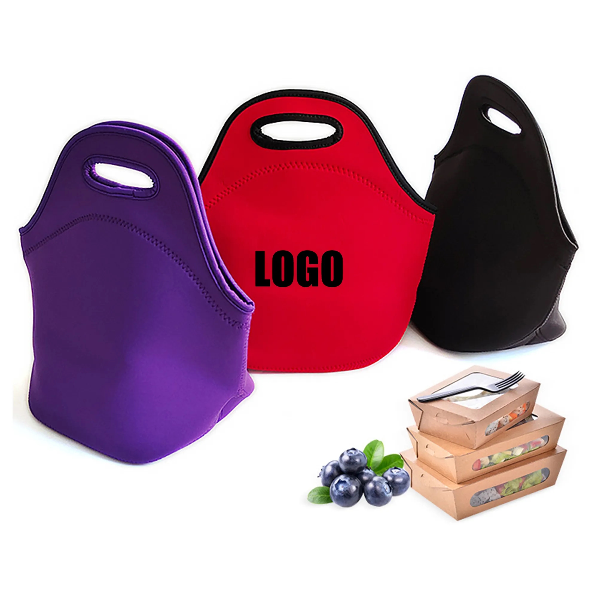 Neoprene Lunch Tote MOQ 40PCS