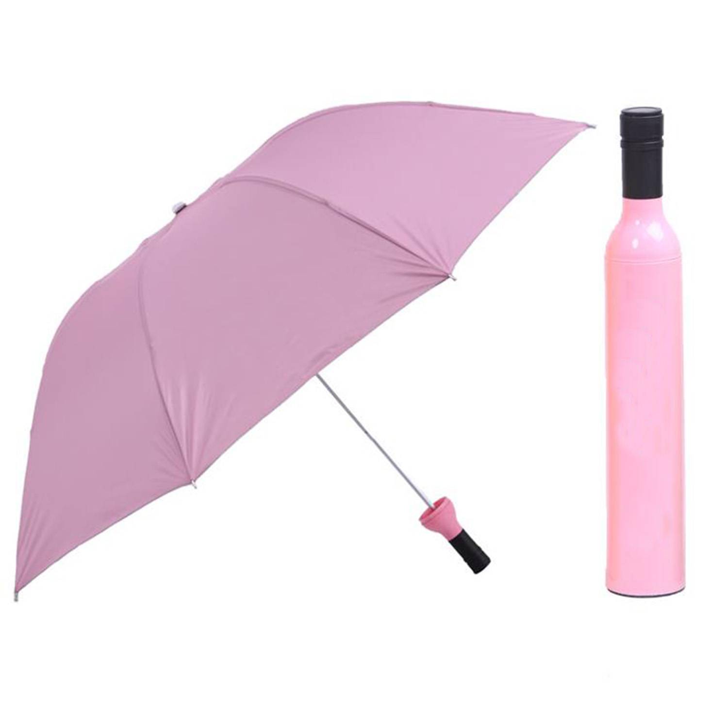 Advertising Sunshade Wine Bottle Folding Umbrella 5