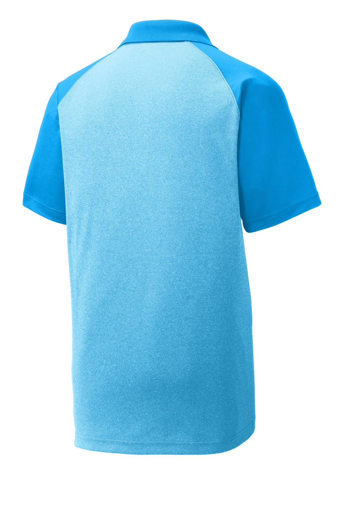 Sport-Tek PosiCharge RacerMesh Raglan Heather Block Polo. ST641 32