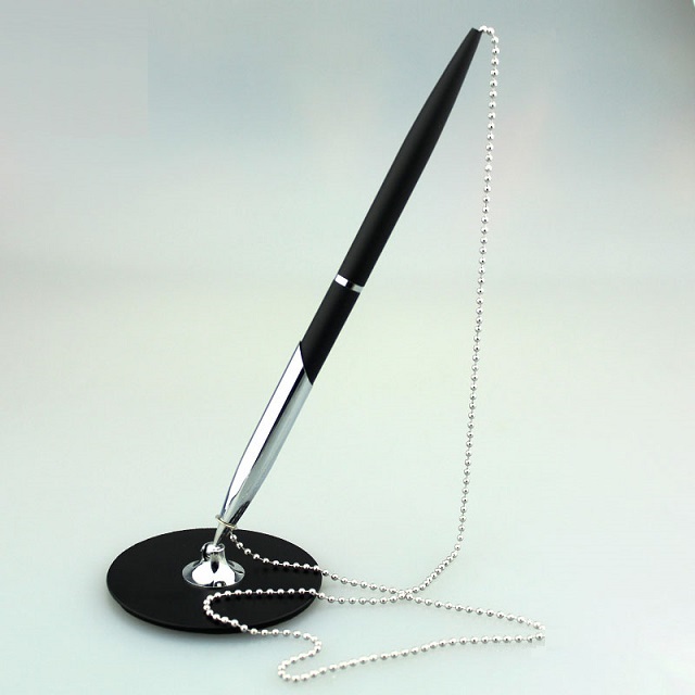 Metal Desk Pen w/ Chain 2