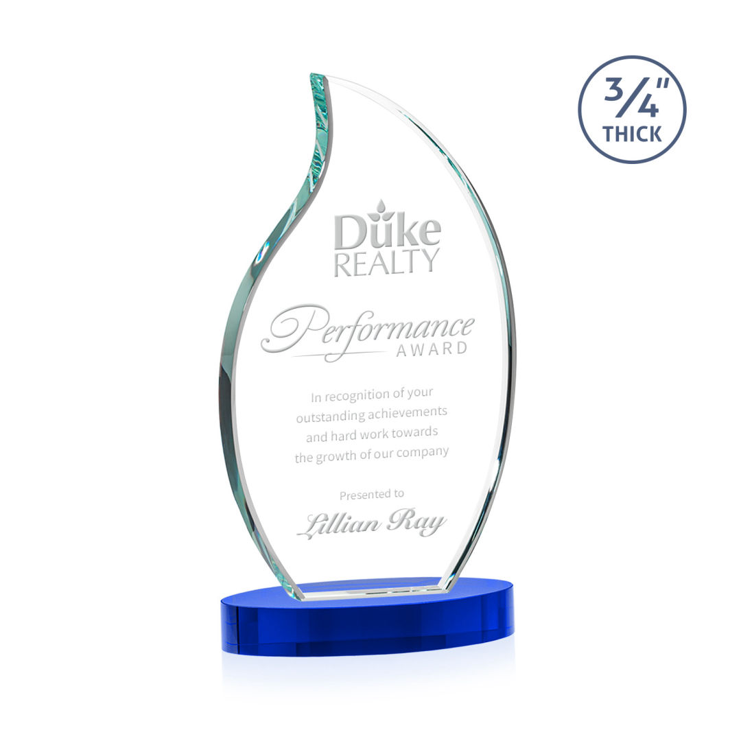 Croydon Flame Award on Alberton Base - Blue 6