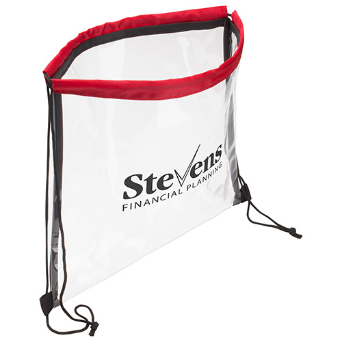Clear Vinyl Bag with Drawstring 14
