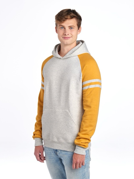 JERZEES NuBlend® Unisex Varsity Color-Block Hooded Sweatshirt 8