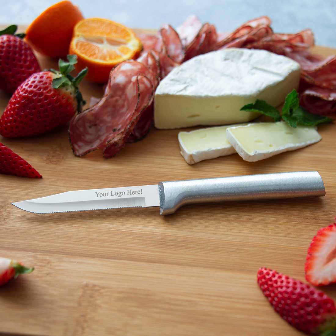 Serrated Regular Paring Knife w/Silver Handle 3