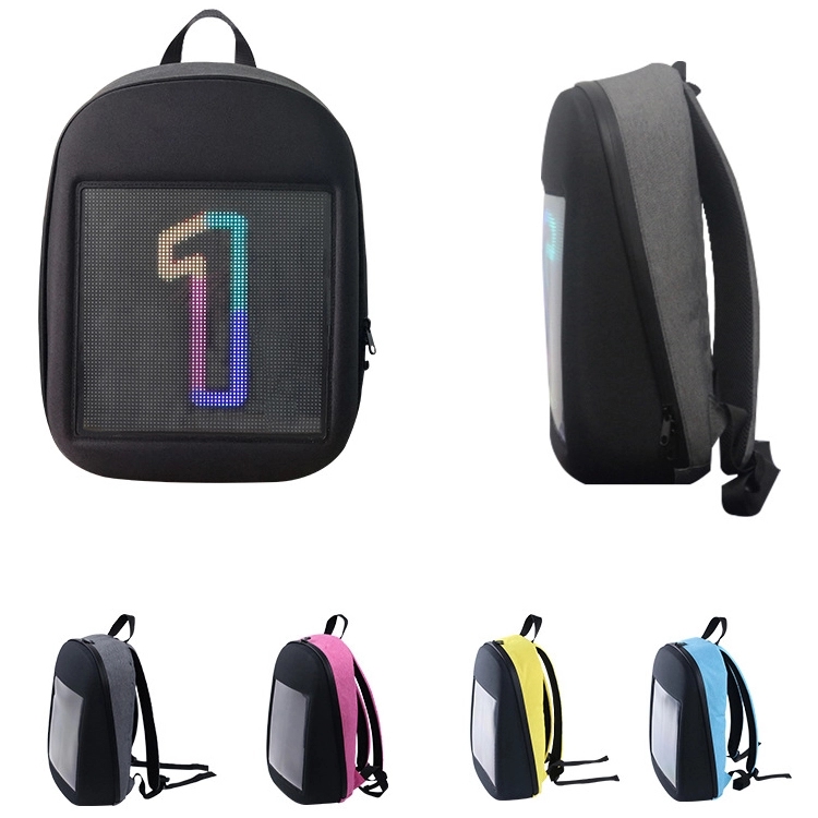 Backpack with LED advertising screen 4