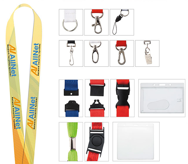 Universal Source® 1" Polyester 4 Color Lanyard 5