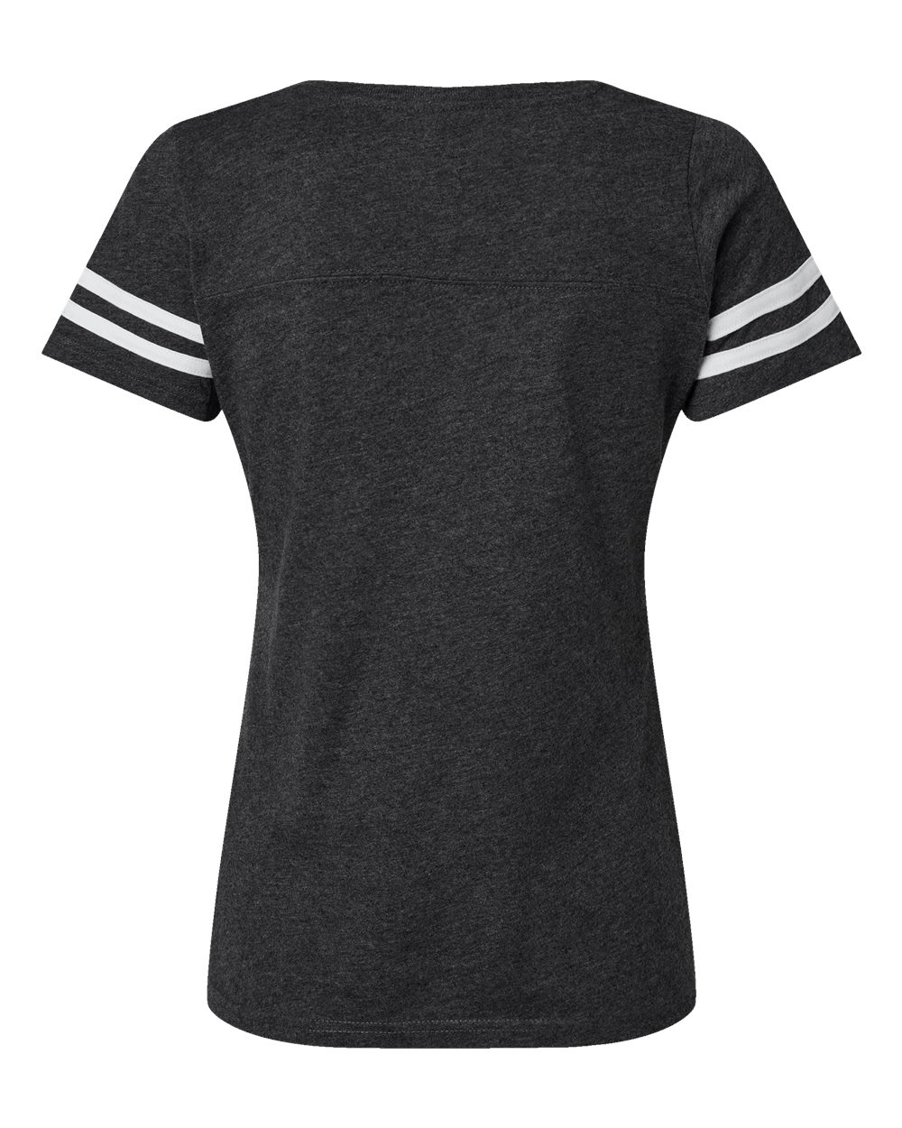 Women's Football V-Neck Fine Jersey Tee - 3537 34