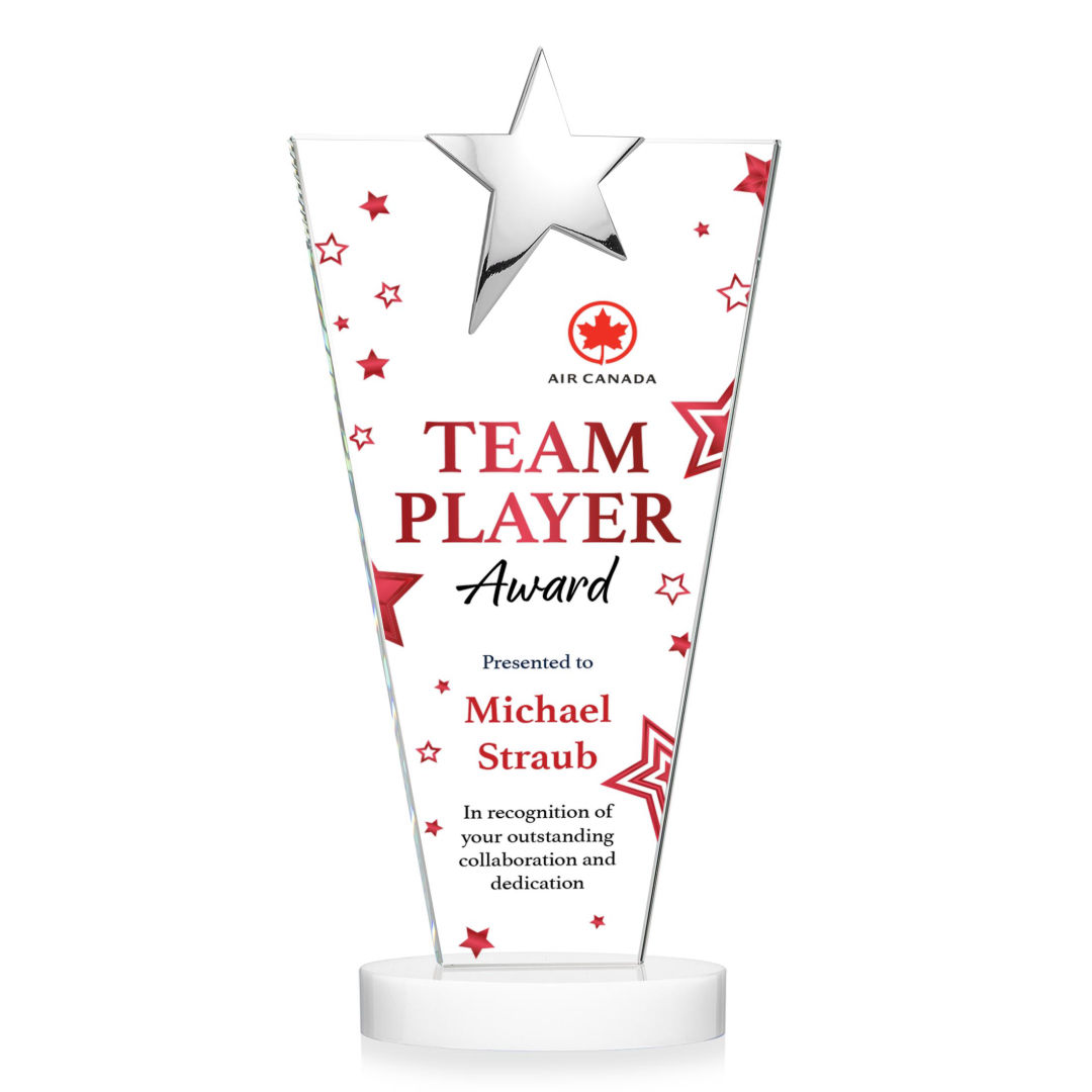Mantella Chrome Star VividPrint™ Award - White 7