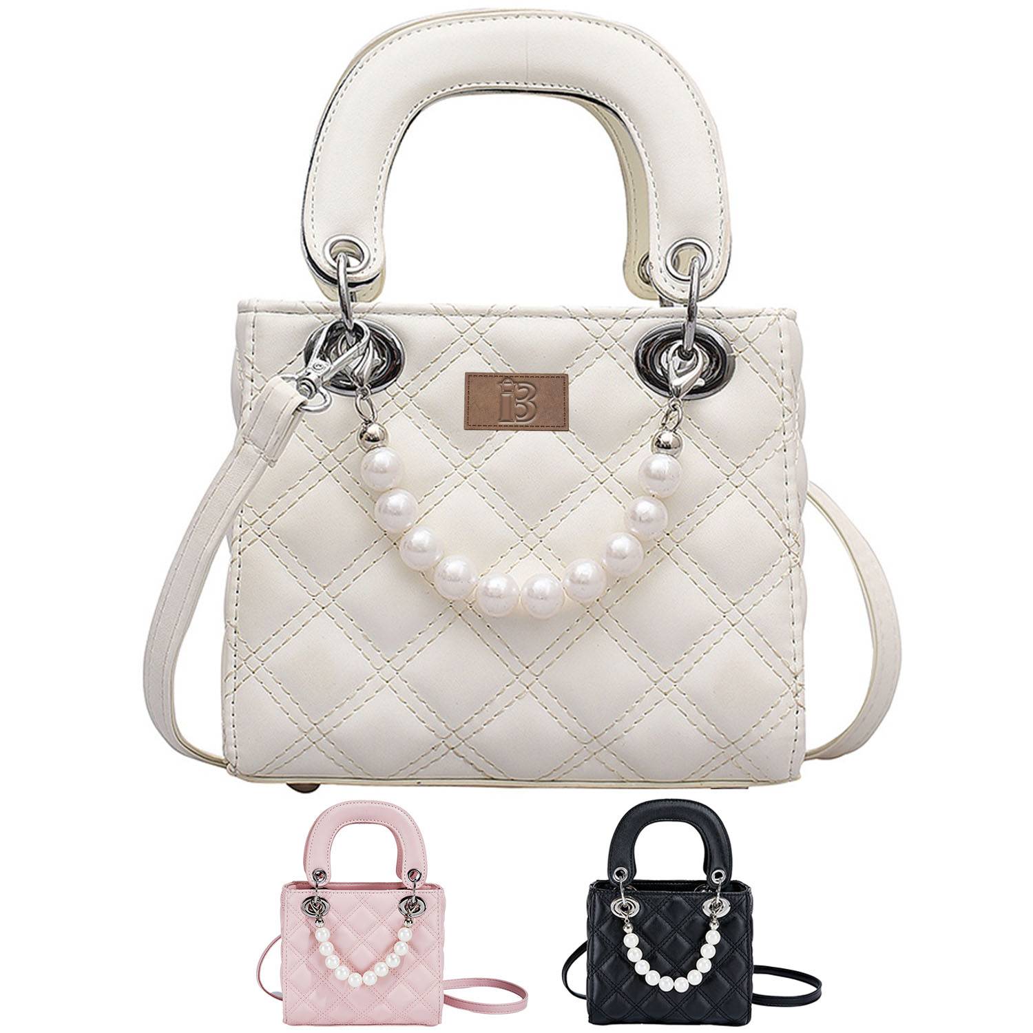 Mini Pearl PU Handbag Cross-body Bag 3