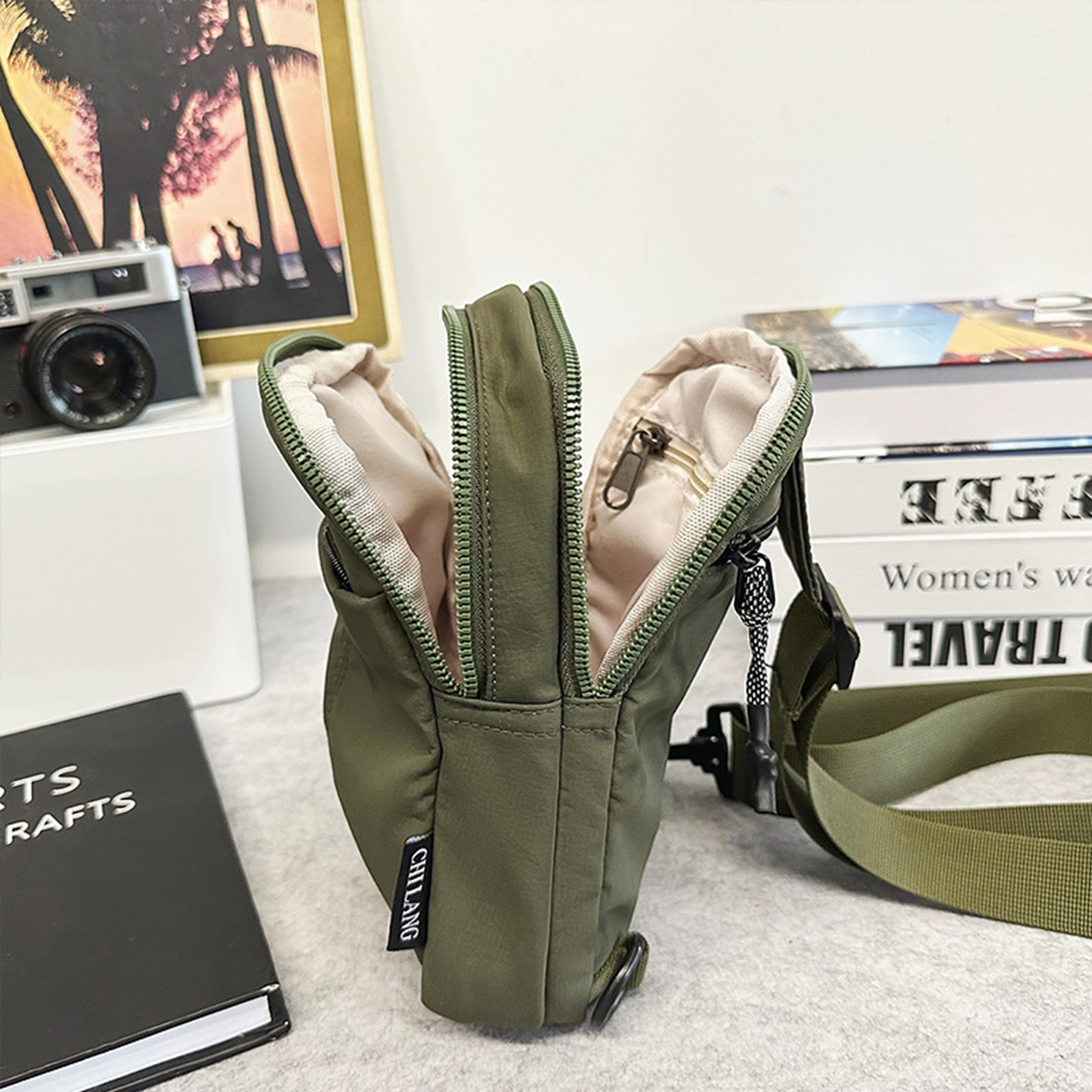 Water-Resistant Nylon Casual Chest Bag 4